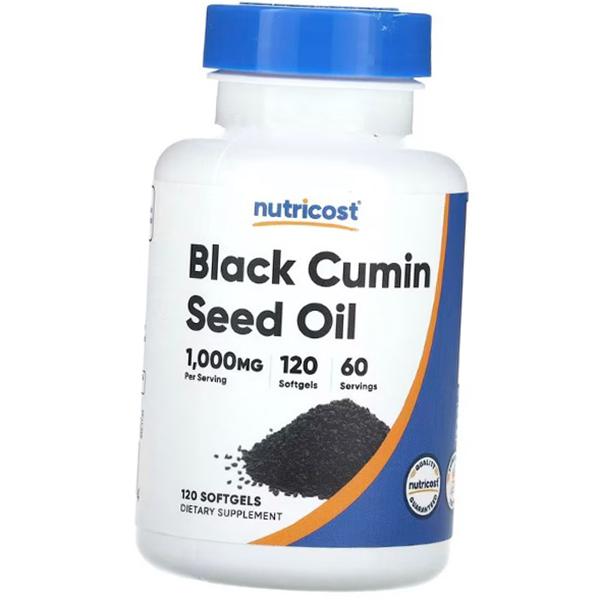 Масло черного тмина, Black Cumin Seed Oil 1000, Nutricost 120гелкапс (71647063)