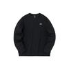 Anta Lifestyle Series Solid Color Crew Neck Pullover Long Sleeve Sweatshirt Unisex Sweatshirt Black 972348710-6