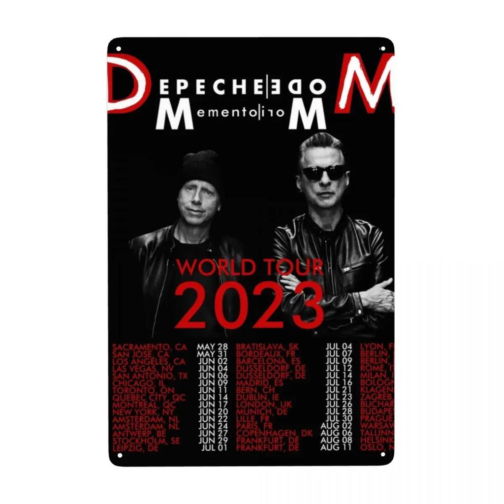 Электронный рок Depeche Cool Mode Металлическая жестяная табличка На заказ Винтажная табличка для ворот Сад Двор Мужская пещера Бар Настенный декор