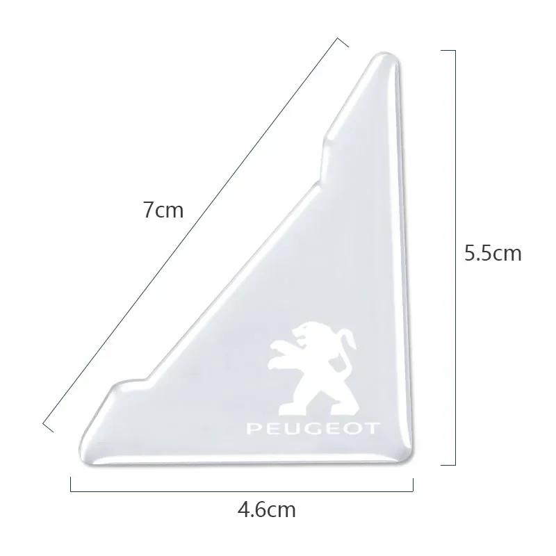 2026 Hot Car Sticker 4Pcs Car Door Corner Cover Anti-Scratch Protection Sticker For Peugeot 408 4008 308 3008 Rifter 5008 508 20