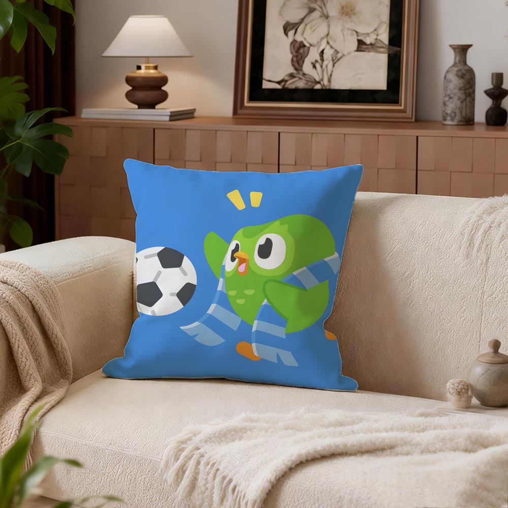 Educational Duolinggo Cushion Cover Cushion Cover Set 4Pcs 50x50 45x45 40x40 Pillowcase Decorative Sofa Home Decor