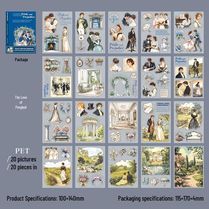 A Beautiful Day: Literary Masterpieces Sticker Book for Journaling & Collage