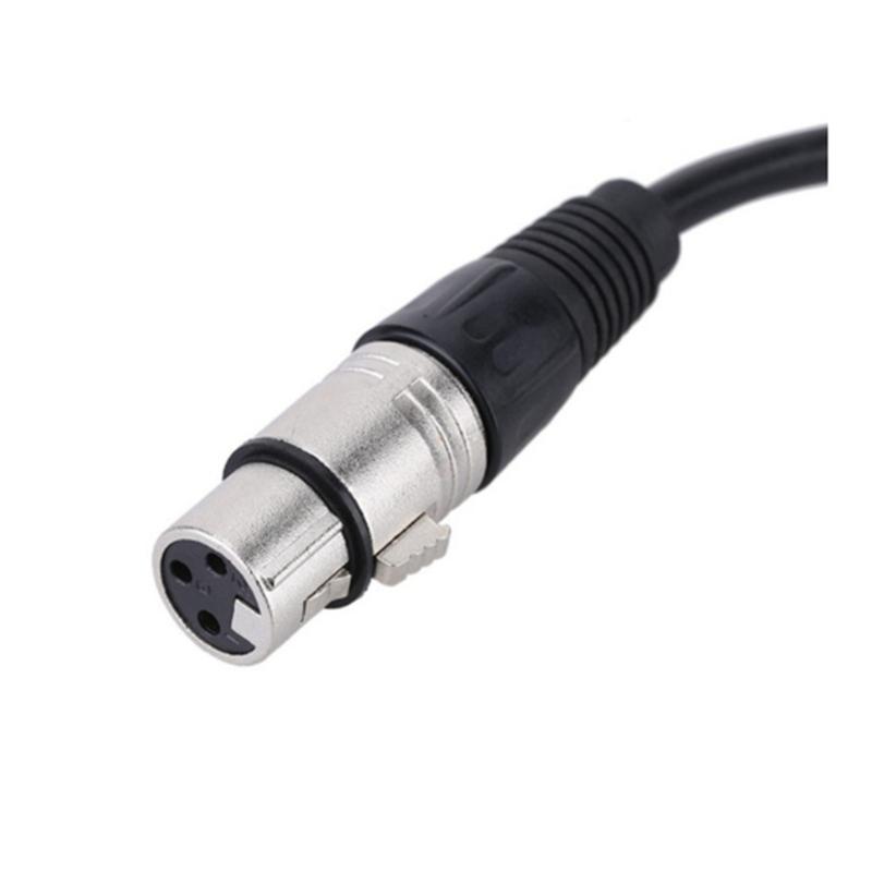 Звуковой кабель 2RCA на XLR для сценического звука, 2 разъема RCA, оплетка из ПЭТ для домашнего и студийного оборудования