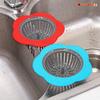 Kitchen Mesh Sink Drain Silicone Strainer Flower Shape Bathroom Drain Hair Filter Fine Hole Drain Trap Waste Screen