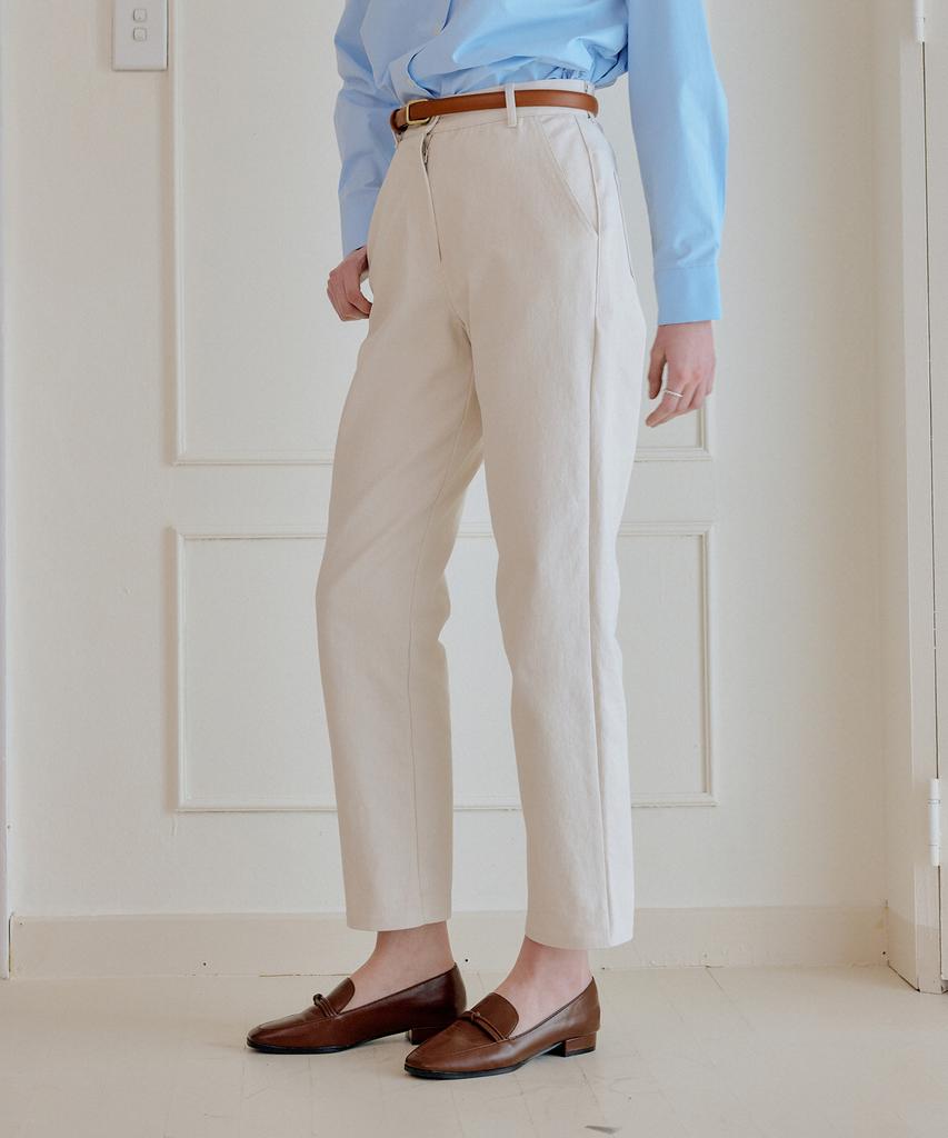 YUPPE Cotton Crop Pants_Ivory