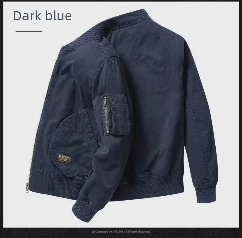 Унисекс ретро японская пилотская куртка - легкая хлопковая бейсбольная куртка для весны, осени и зимы