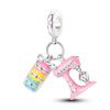 925 Silver Job Series Charms Ballet Beads Doctor Pendant For Women Silver Gift Fit Bangle Bracelet DIY Jewelry