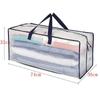 Closet Sorter Storage Bag; Waterproof Built, Large Capacity, and Transparent Design