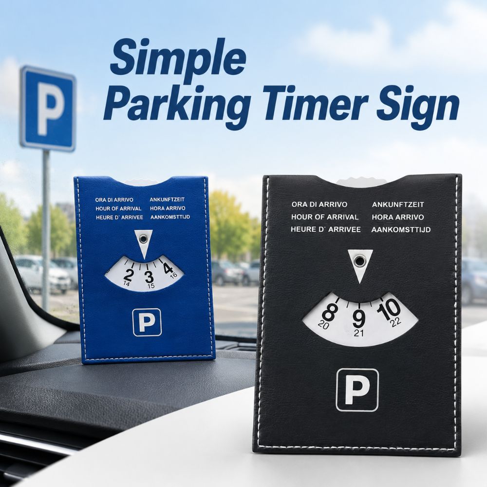 6-Language Version Parking Timer Sign Universal Convenient Parking Tool Simple Parking Timer
