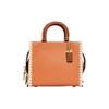 New Rogue Cow Leather Small Square Bag, Handbag, Crossbody Bag Regular Women's Orange CJ636-B4UC8