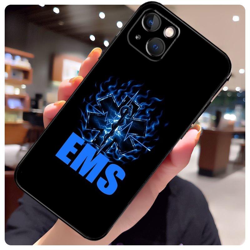 EMT EMS Ambulance Case For iPhone 13 Pro Max 16 15 11 12 14 17 Pro Max mini 15 16 Plus 16e 17 Air Phone Cover