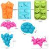 3D Silicone Halloween Cake Mold Pumpkin Ghost Shape Mould for Making Cookie Candy DIY Cake Decoration Tools Baking Accessories