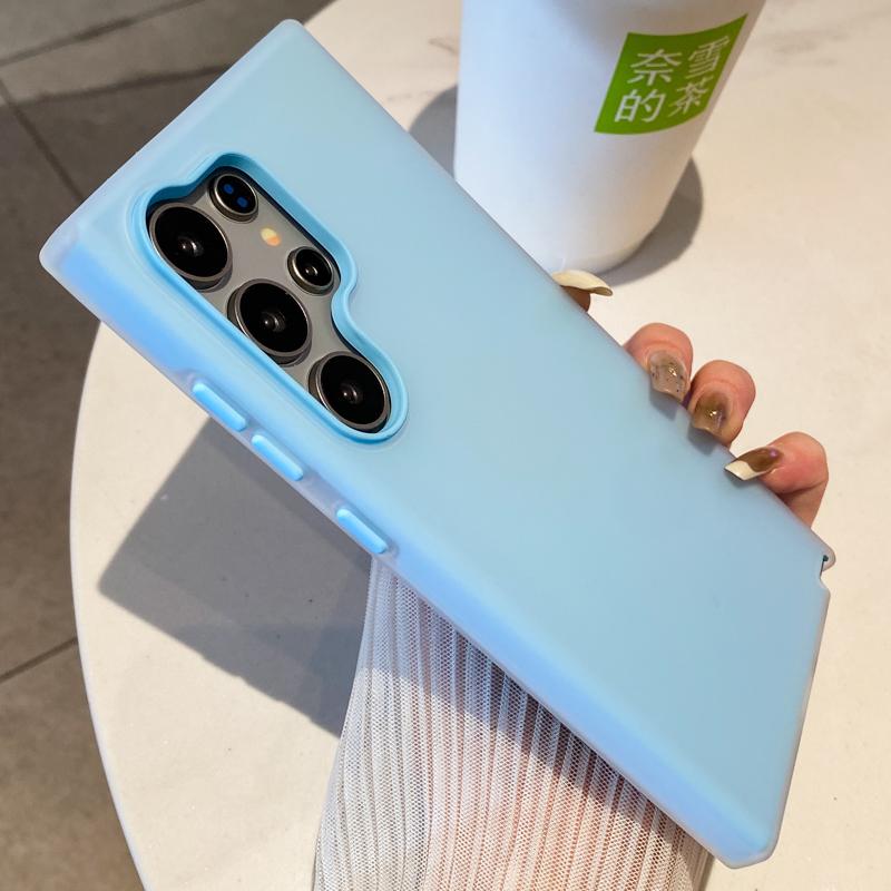 Роскошный гибридный чехол-бампер 2-в-1 для Samsung S24 S23 S22 S21 Ultra Plus FE A55 A54 A53 A35 A34 A33 A25 A24 A23 A15 5G A14