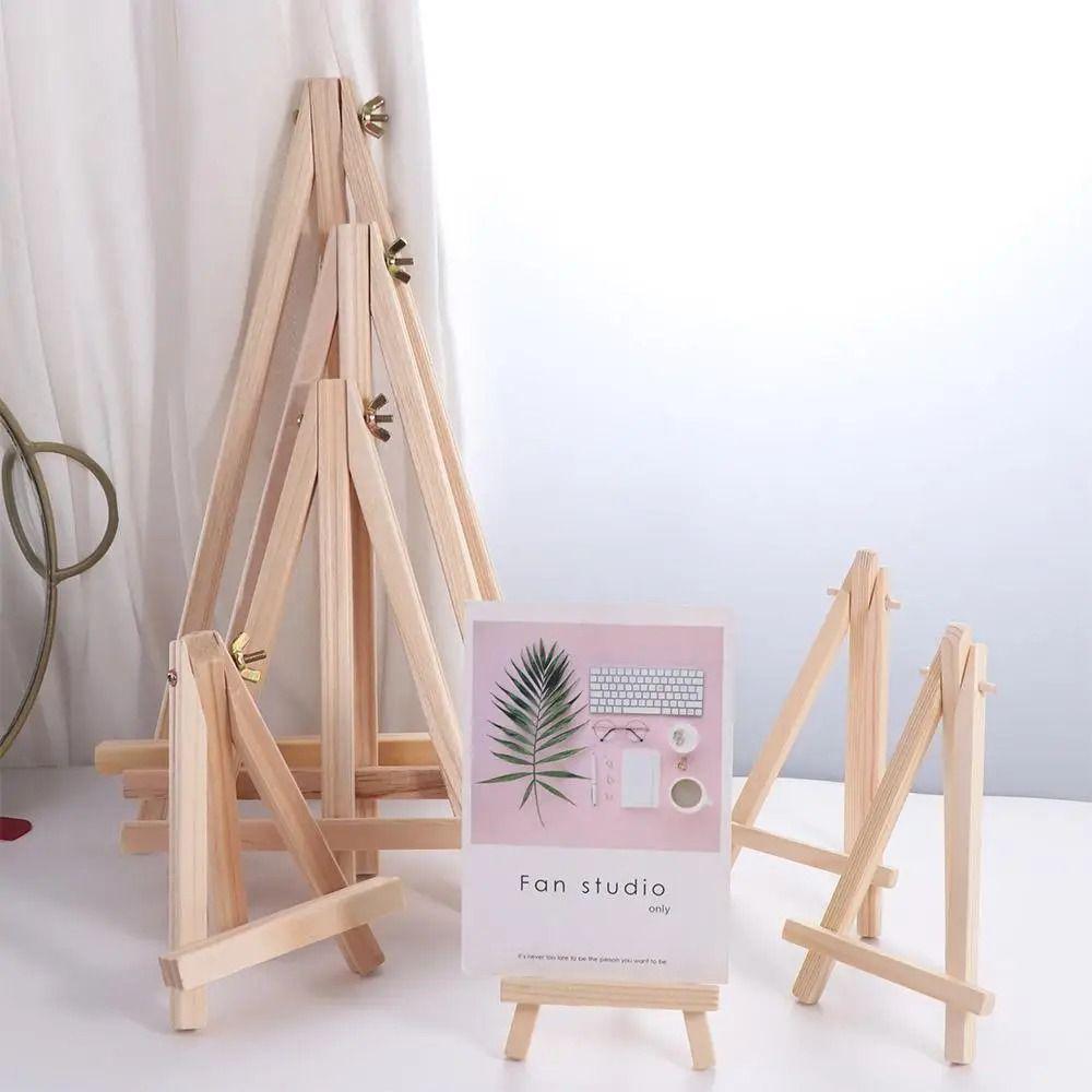 Small Size Wood Drawing Easel Triangle Shape Painting Display Holder New Tabletop Easel Sketch