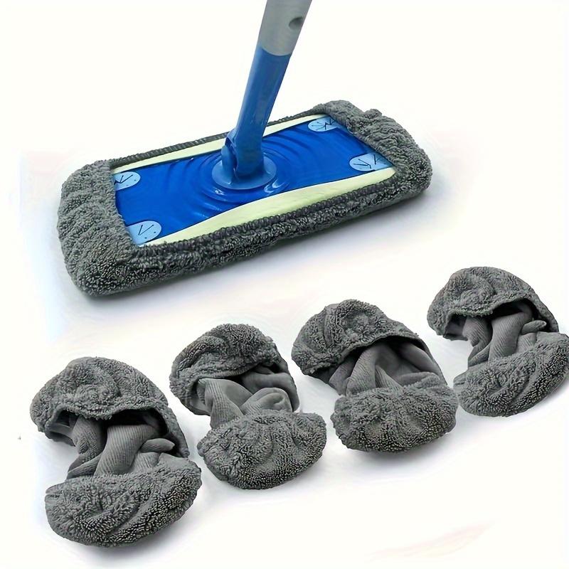 Reusable Microfiber Mop Pads - Washable & Durable, Perfect for Wet or Dry Cleaning, Easy Dust Removal, Essential Household Cleaning Supplies