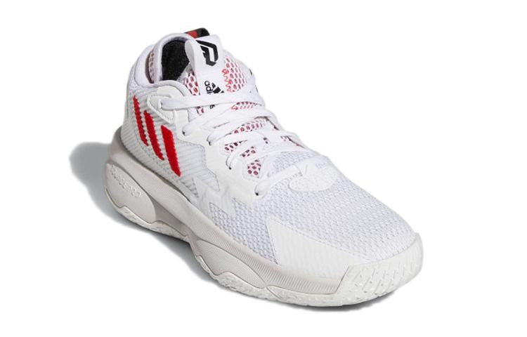 adidas D Lillard 8 J Износостойкие Средние Детские Баскетбольные Кроссовки Белые Подростковые GY2908