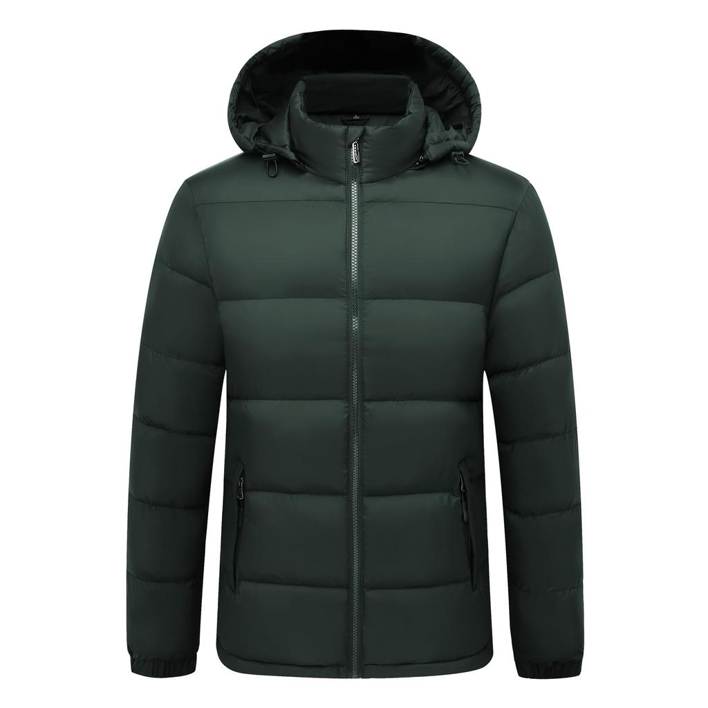 CEEN Lightweight Down Jacket for Fall and Lightweight and Comfortable for Outdoor Casual Hooded Warm and Warm for Commuting and Solid Unisex Men's