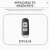 Zinc Alloy Leather Car Key Case Cover for Mazda 2 3 6 Atenza Axela Demio CX-5 CX5 CX-3 CX3 CX7 CX-7 CX-9 CX9 MX5 Accessory