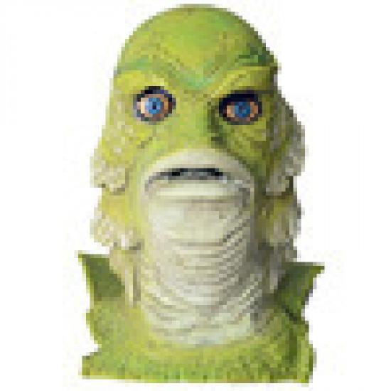 Halloween latex mask Hellboy green fish monster headgear for bar parties and dances COS Role Play