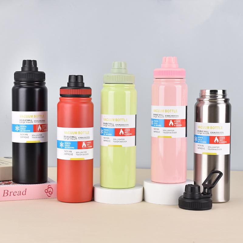 Вакуумная чашка из нержавеющей стали 304, большая емкость, спортивный чайник для разделения чая, уличный портативный портативный космический горшок