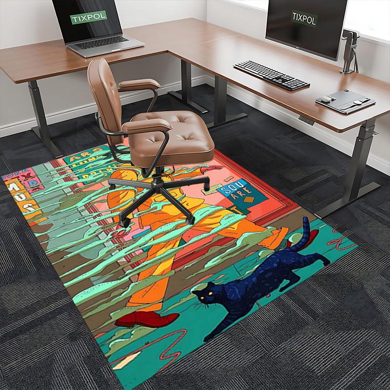 1pc Ars Longa Drivu Ecce Homo Office Chair Mat - Festival Gift, Non-Slip Carpet for Home Decor, Suitable for Office, Living Room, Bedroom, Game Room.P