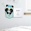 Красная панда Спящая Светящиеся в темноте Наклейки на стену с выключателем Декор для спальни Гостиной Самоклеящиеся наклейки на стену