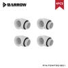 Barrow 4/6pcs G1/4 90 Degree Fittings Elbow , Water Cooling Adaptor, Watercooling Build Fittings Black White Silver TDWT90-B01
