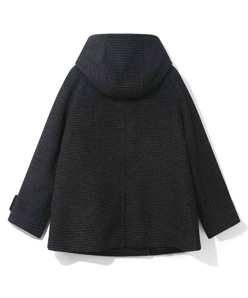 CGP (Women) Double Button Half Coat - Charcoal