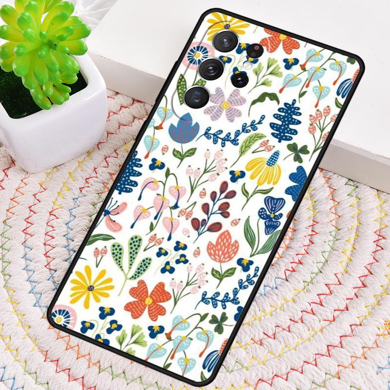Цветочный узор Цветок Чехол для телефона для Samsung Galaxy note 10 pro S26 Ultra S23 S24 FE S25 S21 S22 PLUS противоударный Чехол