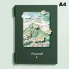 Творческий блокнот с обложкой из масляной краски, сменный блок, блокнот с отрывными листами, формат A4/A5/B5, папка-планировщик, офисная книга для заметок