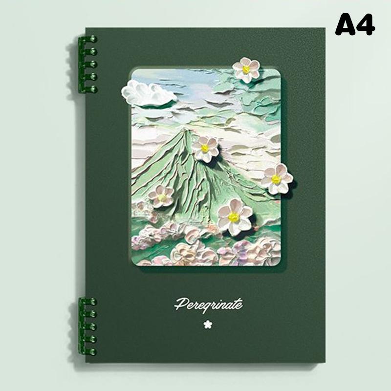 Творческий блокнот с обложкой из масляной краски, сменный блок, блокнот с отрывными листами, формат A4/A5/B5, папка-планировщик, офисная книга для заметок