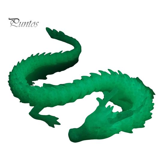 3D-печатная фигурка дракона с подвижными суставами, светящаяся в темноте китайская фигурка лунга, шарнирная модель дракона, игрушка-фиджет, настольное украшение, орнамент