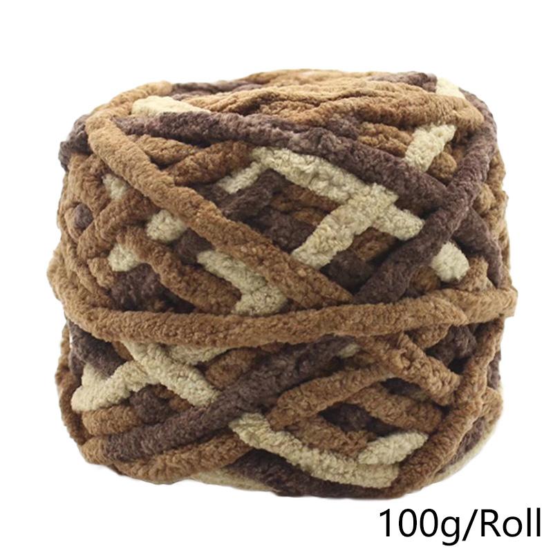 100 г/рулон цветной супер мягкий шарф для ручного вязания своими руками пряжа из смеси полиэстера и хлопка шерстяная пряжа