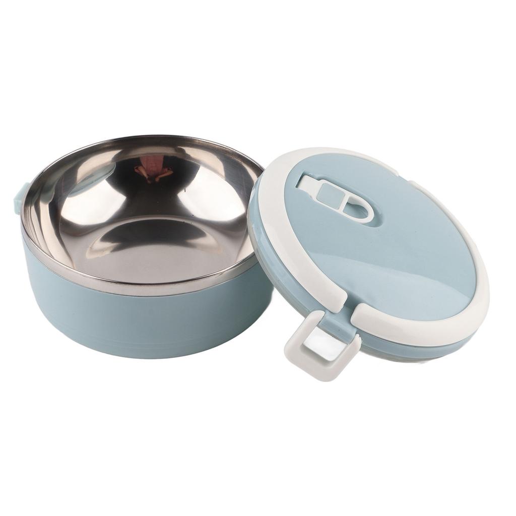 Портативный контейнер для еды из нержавеющей стали с голубой рисовой лапшой