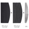 Straight Replacement Nail File 100/180/240 Grey Black Removable SandPaper With Stainless Steel Handle Metal Sanding Nail Files