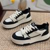 Leather Sneakers Women's Ins Trendy Spring New All-Match Platform Casual Sneaker Panda White Shoes