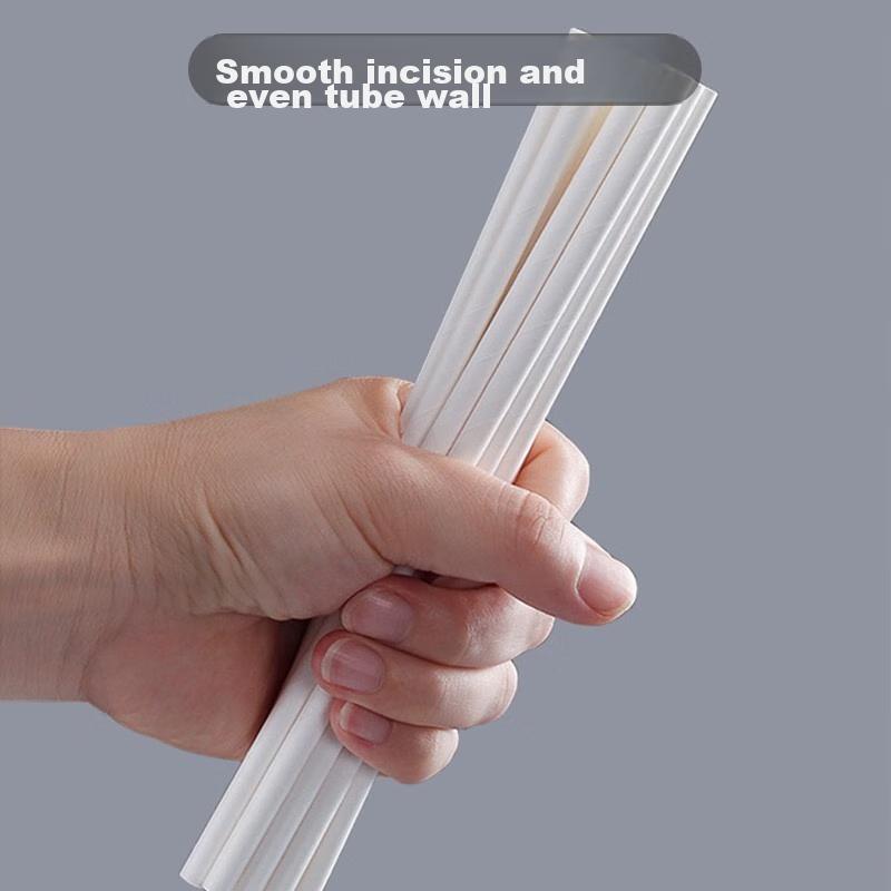 MENGTING Disposable Straws Individually Wrapped, Children's Paper Straws Food-Grade Biodegradable Straws, 200 Pieces 7893