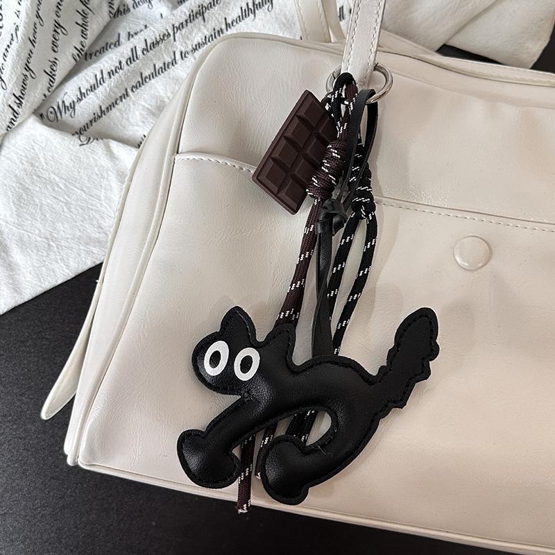 Yogodlns PU Leather Dachshund Bag Pendant Creative Hangbag Bag Accessory Cute Backpack Hanging Charm Gift