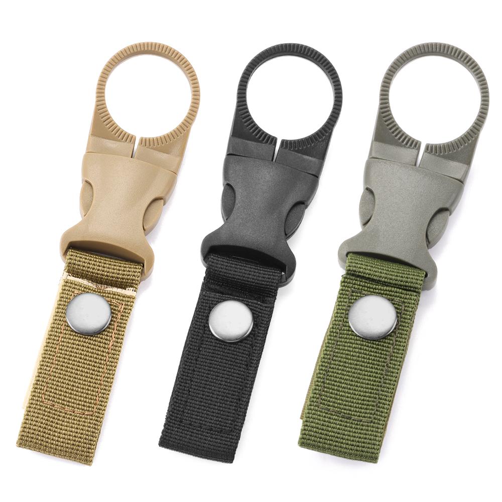 Nylon Webbing Hang Buckle Holder Carabiners Keychain Water Bottle Clip Carabiner Lock Belt Clips