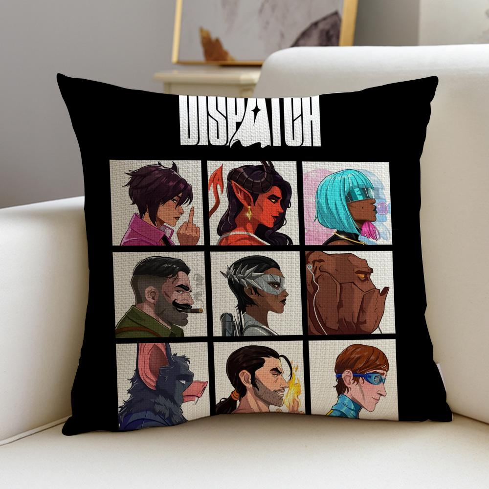 Rock DDispatchS Cushion Cover Breathable and skinfriendly linen pillowcase square removable and washable cushion