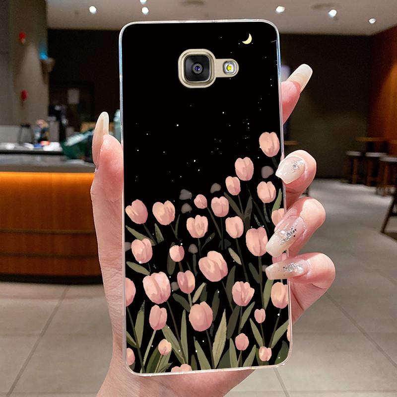 For Samsung Galaxy A5 2016 A3 2016 A7 2017 Case Flower Butterfly Soft Silicone Clear TPU Cover For Samsung A3 A5 2017 Cases Capa