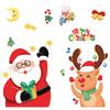 Hot Sale Christmas Stickers Santa Claus Glass Doors And Windows Without Trace Static Cling Children'S Room Christmas Decoration