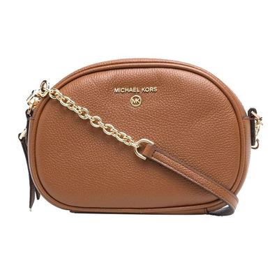 MK Jet Set Charm Однотонная Модная Кожаная Сумка для Камеры Женская Сумка на Плечо Коричневая 32S1GT9C0L-230