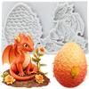 Dragon Silicone Mold Dragon Egg Fondant Molds Cake Decorating Tools Cupcake Topper Candy Resin Clay Chocolate Gumpaste Mold