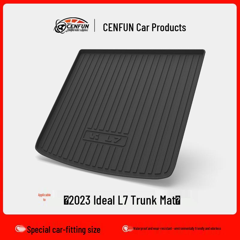 2023 Li L7 Trunk Mat: Eco-friendly, Waterproof, Wear-resistant, Odorless TPE Material
