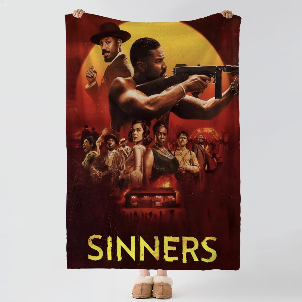 Плед из фланели S-Sinners-S с толстым комфортом, для многоцелевого использования в помещении и на улице, для ежедневного сна