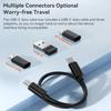 Кабель USB C на USB Type C 60 Вт 4 в 1 для быстрой зарядки PD, кабель для передачи данных для iPhone, Xiaomi, кабель Micro USB с подставкой для телефона и коробкой для хранения