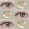 FUNSACHY Brown Korean Lenses Colored Contact Lenses For Eyes Fashion Lens Beautiful Pupil Yearly Use Natural Gray Eye Contacts