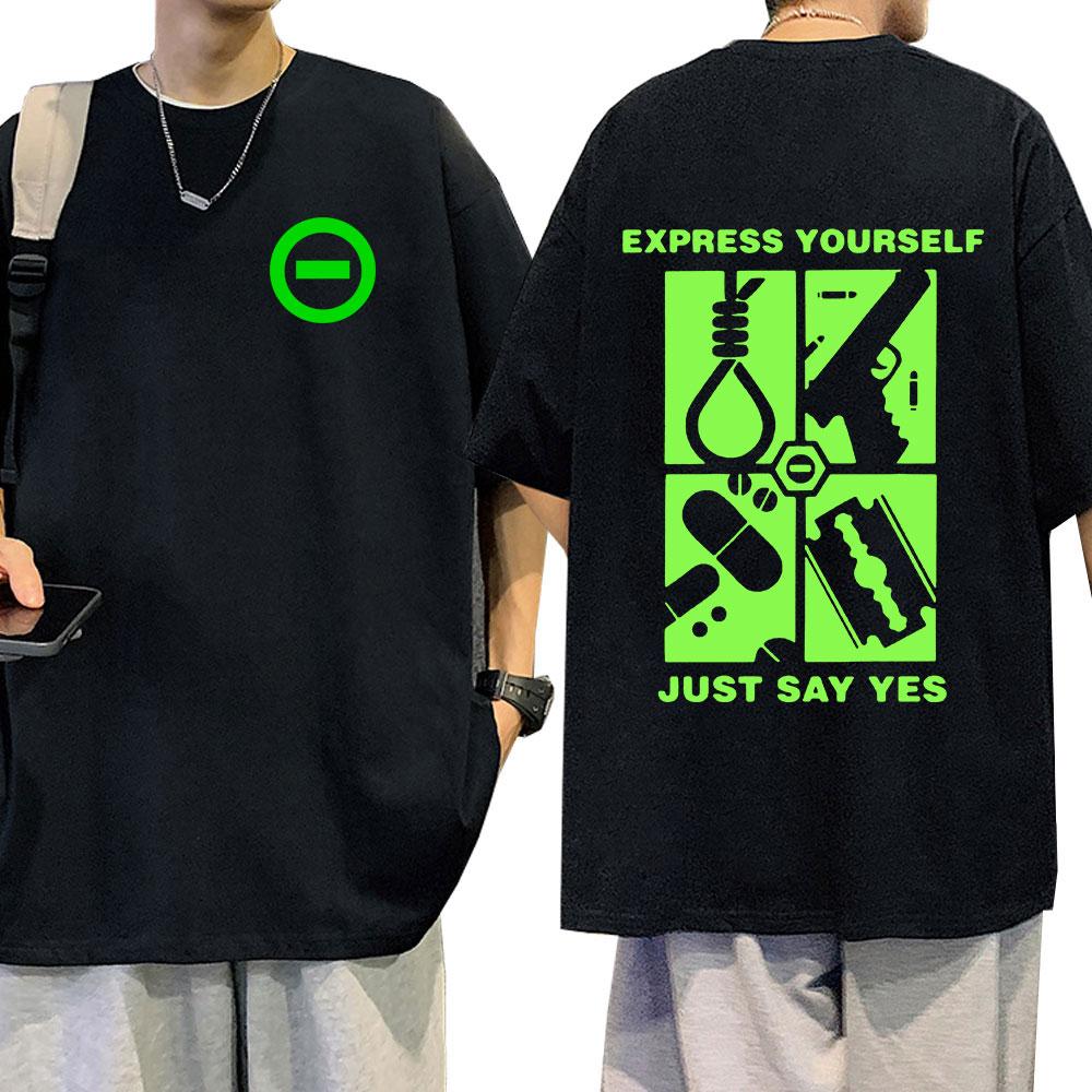 Type O Negative Express Yourself Just Say Yes T ShirtUnisex Gothic Metal Rock Band T Shirts Cotton Casual Harajuku T-shirts