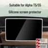 Защитное стекло для центрального экрана ARCFOX Alpha T5/S5 с силиконовой рамкой и силиконовой крышкой для дисплея навигации